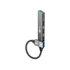 Goobay USB-keskitin 74456 Type-A 5000 Mbit/s vaaleanharmaa