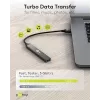 Goobay USB-keskitin 74456 Type-A 5000 Mbit/s vaaleanharmaa