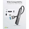 Goobay USB-keskitin 74456 Type-A 5000 Mbit/s vaaleanharmaa