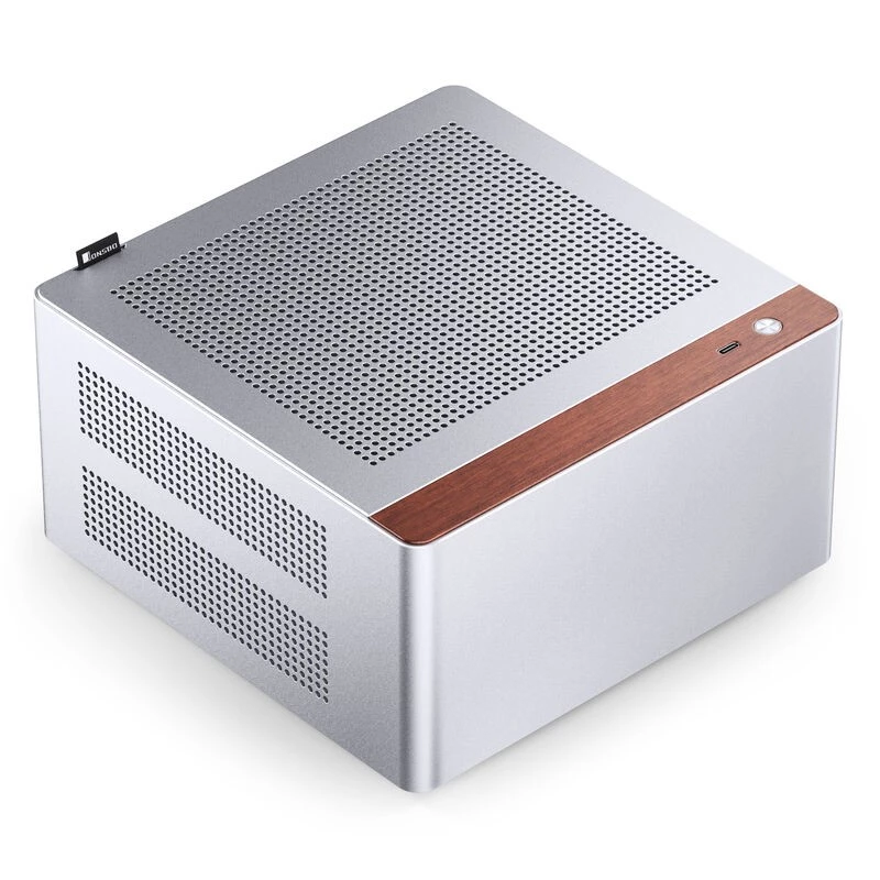 Tietokonekotelo Jonsbo NV10 Mini ITX - hopea