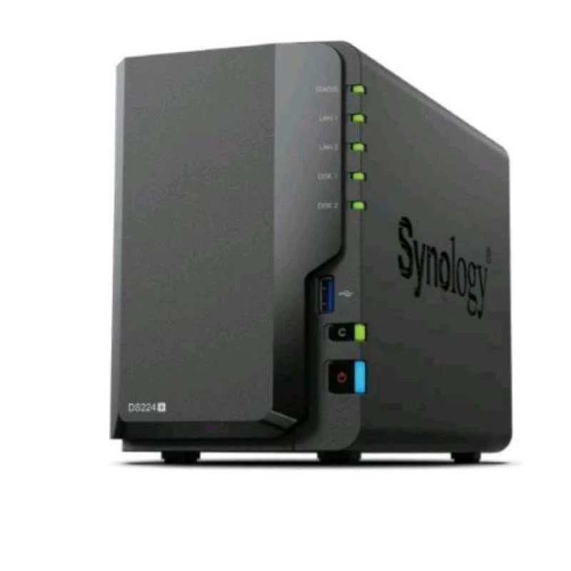 Synology DS225+ 2 Bay NAS työpöytä Intel® Celeron® J4125 2 GB DDR4 Synology DSM musta – vain Synology HDD