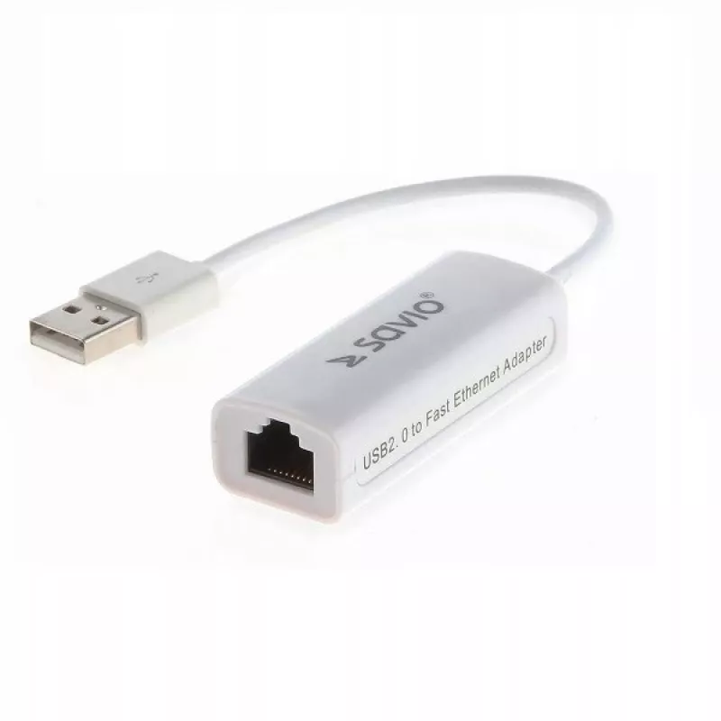 Savio CL-24 - verkkosovitin - USB 2.0 - 10/100 Ethernet X 1