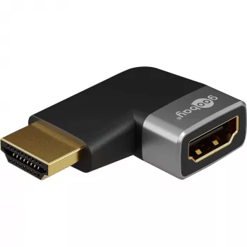 Pro Plus - HDMI -kulma-adapteri 90° pystysuora - musta