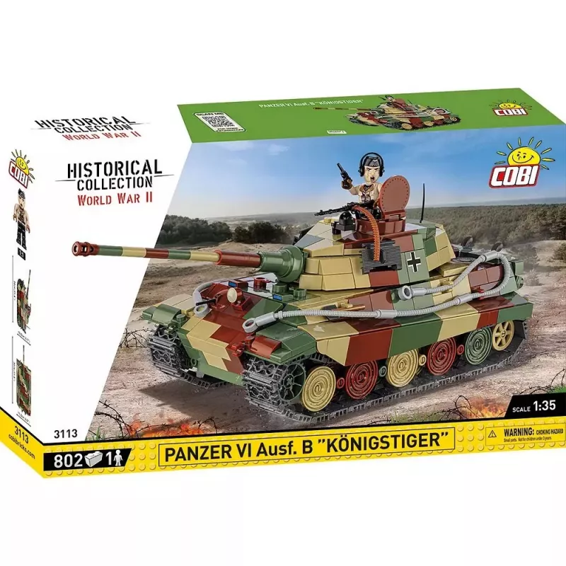 Rakennussarja COBI Panzer VI Ausf. B Königstiger 802 osaa