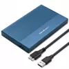 Ulkoinen 2,5 tuuman SSD/HDD-kotelo QOLTEC 52276 USB 3.0 SATA jopa 2 TB