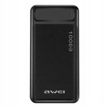 Kannettava varavirtalähde P5K 10000mAh 2xUSB 2.1A - musta