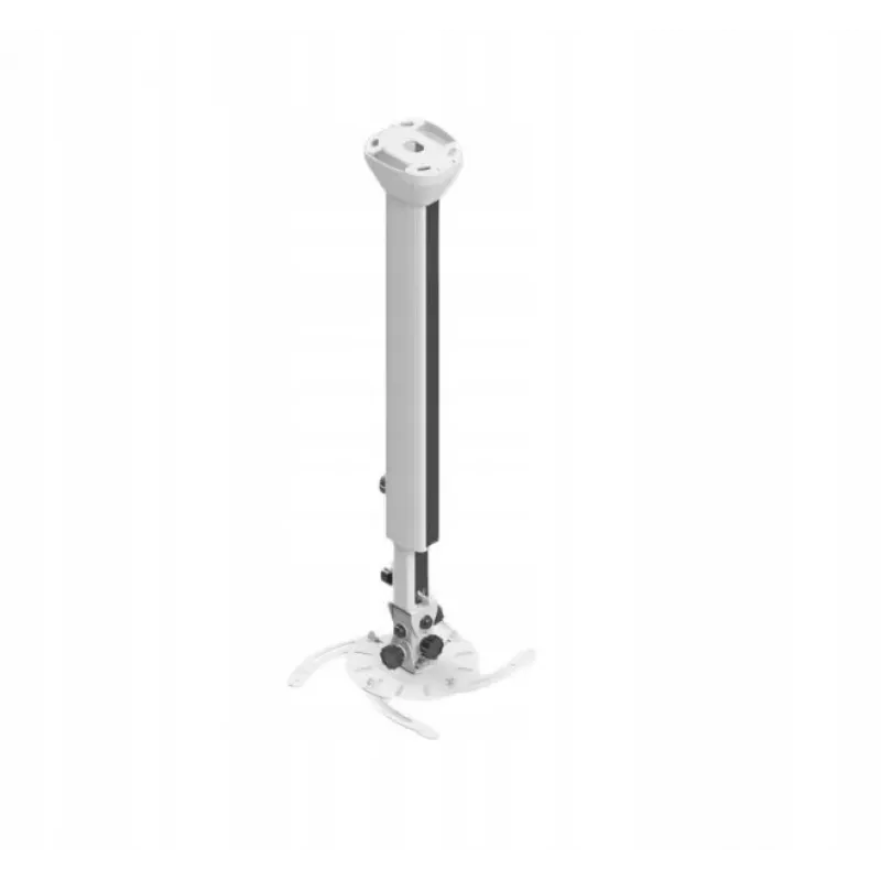 Edbak PMV300W projektorin kattokiinnike, enint. 30 kg, 1000-1700 mm, valkoinen