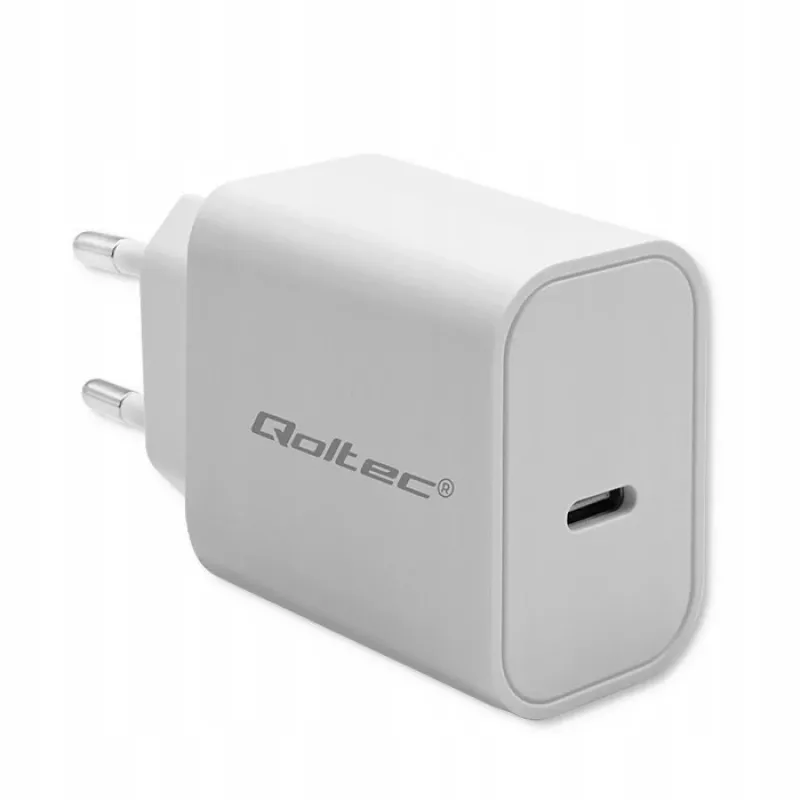 QOLTEC Super Quick PD -laturi 20W USB-C (5V/12V) – kannettava pikalaturi