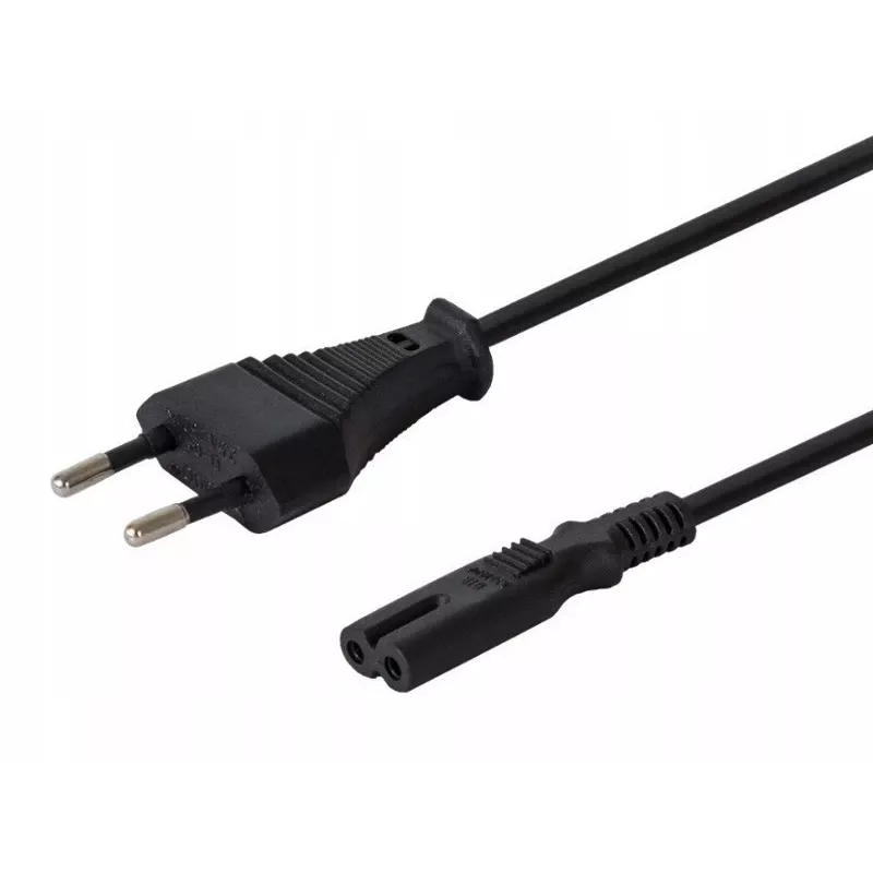 Virtakaapeli kahdeksikko 2-pin 1,2 m, 10 kpl:n pakkaus CL-97
