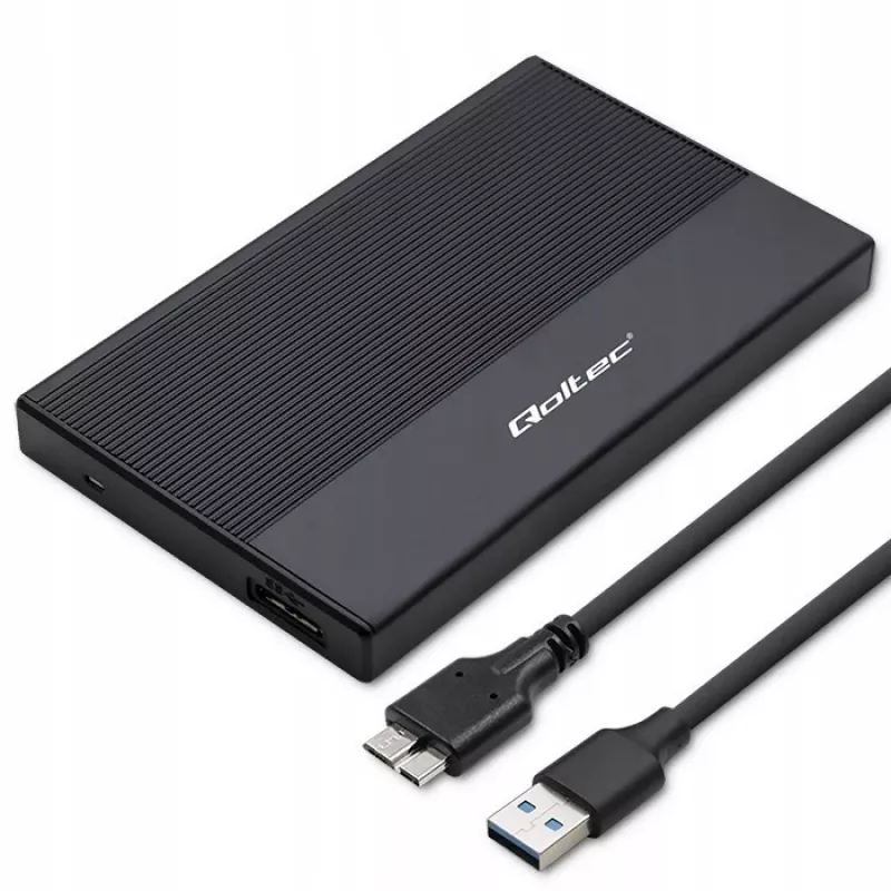 Kotelo 2,5 tuuman SATA-SSD/HDD:lle QOLTEC 52277 USB 3.0