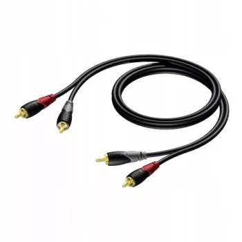 RCA/chinch-audiokaapeli Procab KPCL078 2x uros, 0,5 m