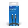 Savio CL-174 USB-C–USB-C-kaapeli, 100 W, Power Delivery/Quick Charge, digitaalinäyttö, 1 m, vihreä