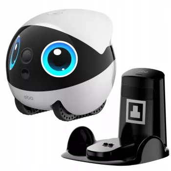 Robot Wi‑Fi Enabot EBO Air2 Plus — 5000 mAh akku, 111 mm korkeus, sisäkäyttöön tarkoitettu lemmikkikumppani ja valvontarobotti