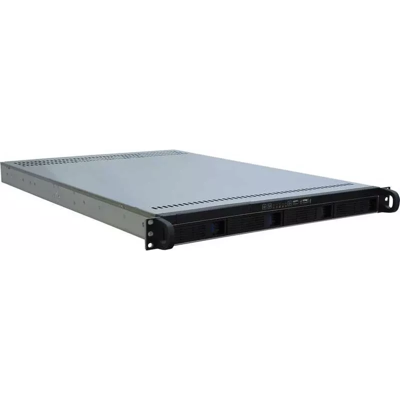 Inter-Tech IPC 1U-10255 rack musta