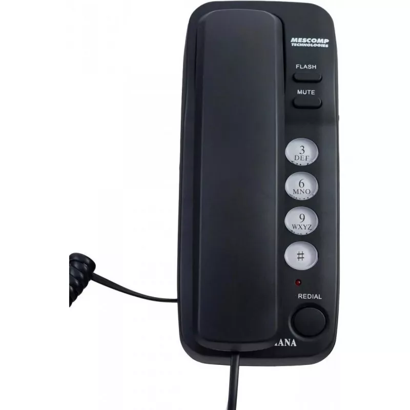 Mescomp Technologies lankapuhelin Mesmed Mescomp MT 518 Diana musta, puhelin, musta
