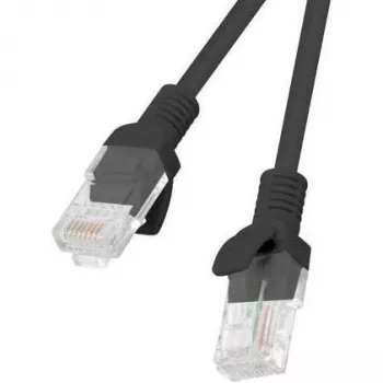 Patch-kaapeli LANBERG PCU5-20CC-0150-BK RJ45 Cat.5e 1,5 m musta 10 kpl:n pakkaus
