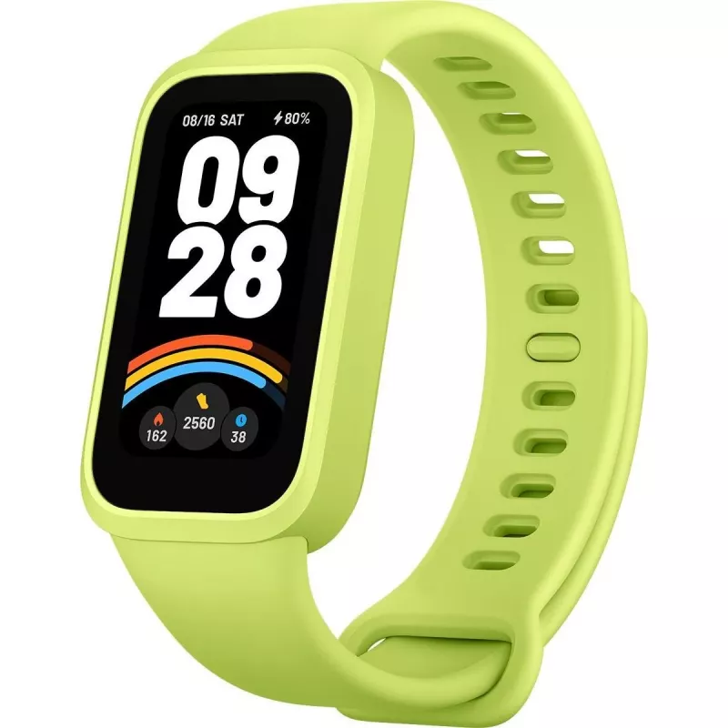 Kuntoranneranneke Xiaomi 9 Active vihreä — sykemittari, aktiivisuusranneke, malli 70783