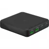 GOOBAY moniporttinen USB-C PD GaN pöytälaturi 65 W, musta