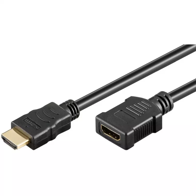 Goobay 76272 High-Speed HDMI 2.1 jatkokaapeli Ethernetillä, 8K @ 60 Hz, HDMI-uros – HDMI-naaras, 3 m