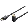 Goobay DisplayPort-kaapeli 90 asteen kulmaliitin, DisplayPort 2.0/2.1, 54 Gbit/s, 8K 144 Hz, 2 m