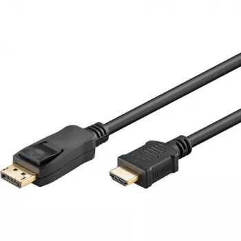 Goobay DisplayPort – HDMI (1m, DisplayPort, 1.4), videokaapeli
