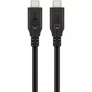 Goobay USB-kaapeli C, USB4, 240 W, 40 Gbit/s, Power Delivery, 0,5 m (0,50 m, USB 4.0, 240 W), USB-kaapeli