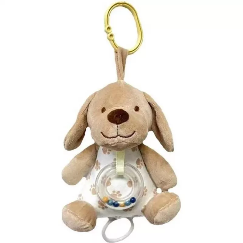 Soittorasia TULILO 9387 beige koira 18 cm pehmeä musiikkilelu