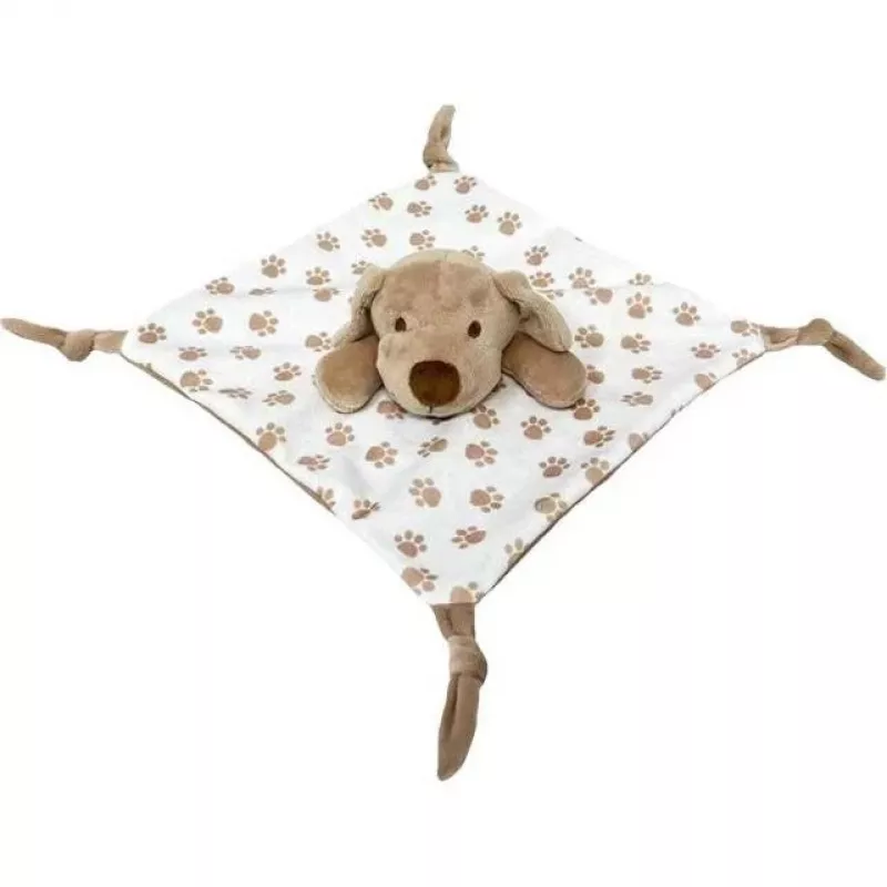 Pehmolelu TULILO Milly beige koira 25x25 cm pehmeä vauvan tutti