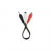 Audio-liitin (3,5 mm) – 2 RCA -kaapeli GEMBIRD CCA-406 20 cm musta