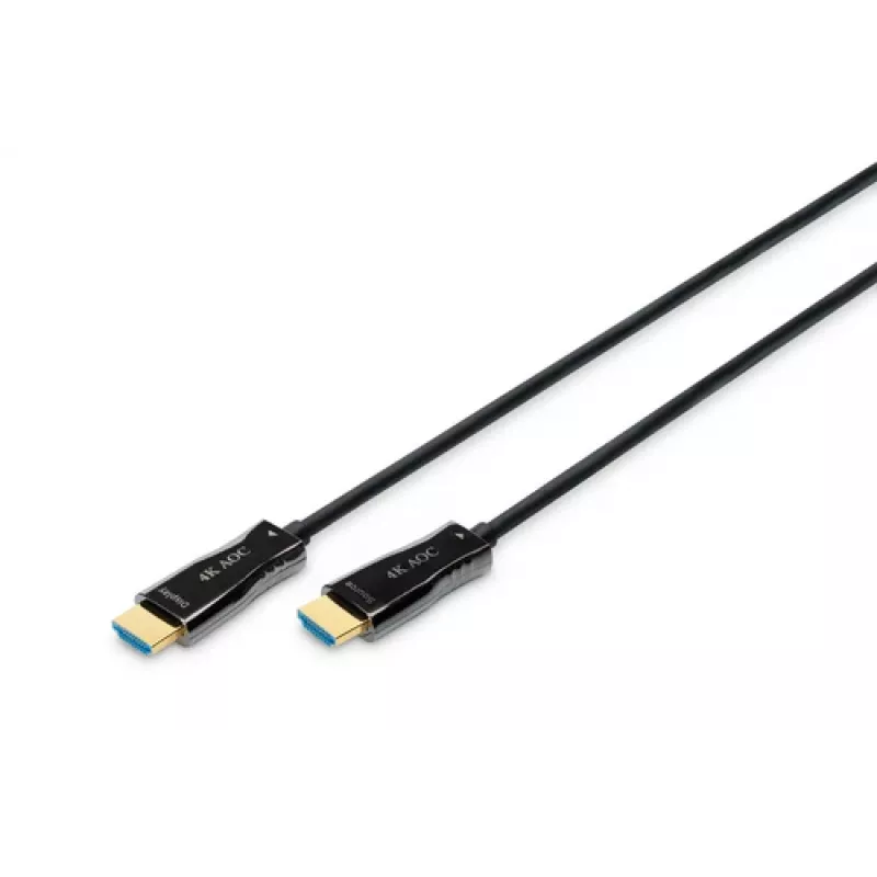 HDMI AOC hybridi-kuituoptinen kaapeli Digitus AK-330125-100-S