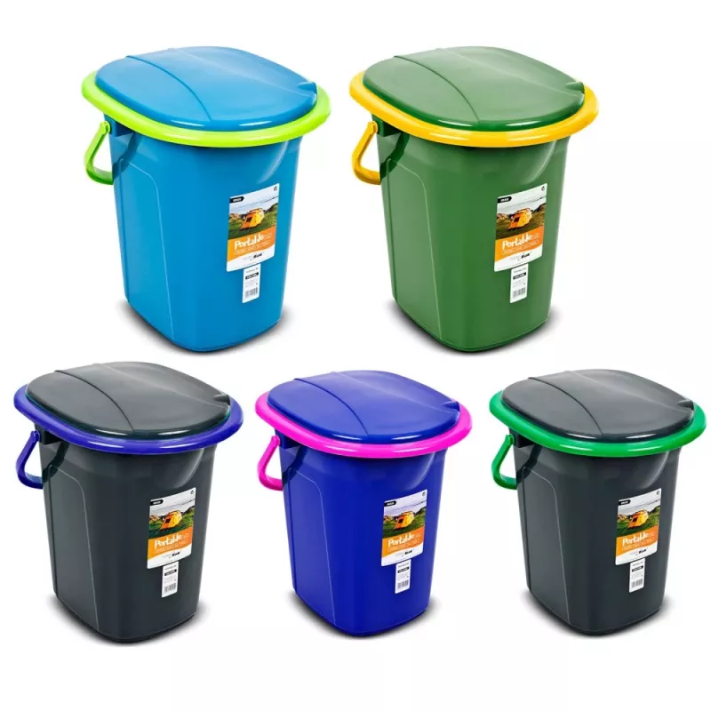 GreenBlue GB320BG kannettava retkeilyvessa (ämpäri), musta/vihreä