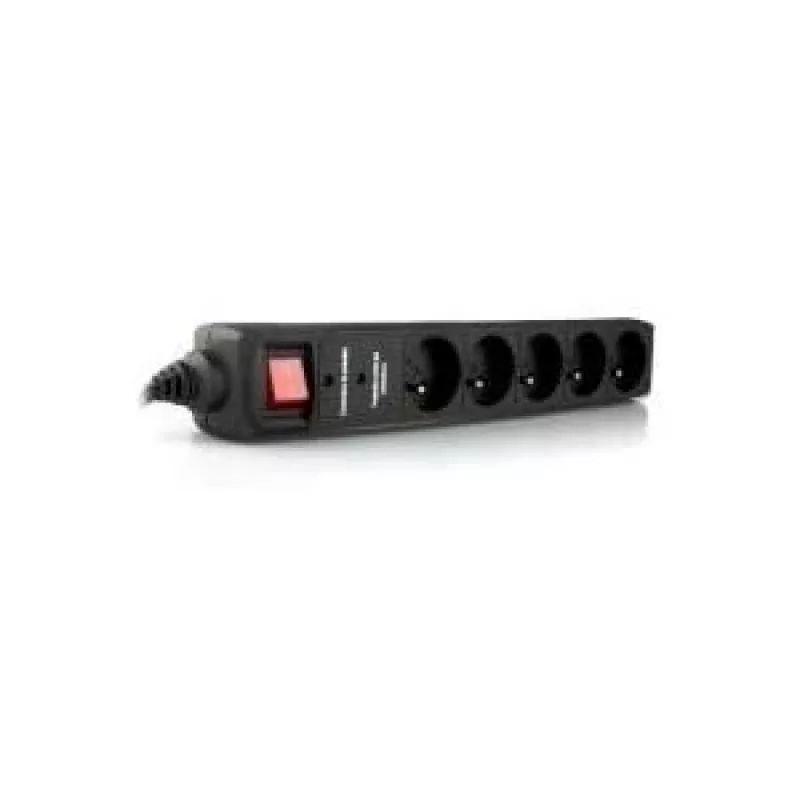 EnerGenie SPF5-C-5 ylijännitesuoja 5 AC-pistorasiaa 250 V 1,5 m musta