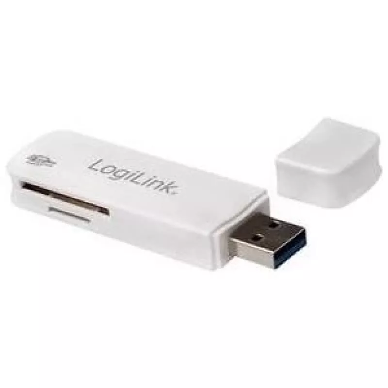 LogiLink CR0034A -kortinlukija, USB 3.2 Gen 1 (3.1 Gen 1), valkoinen