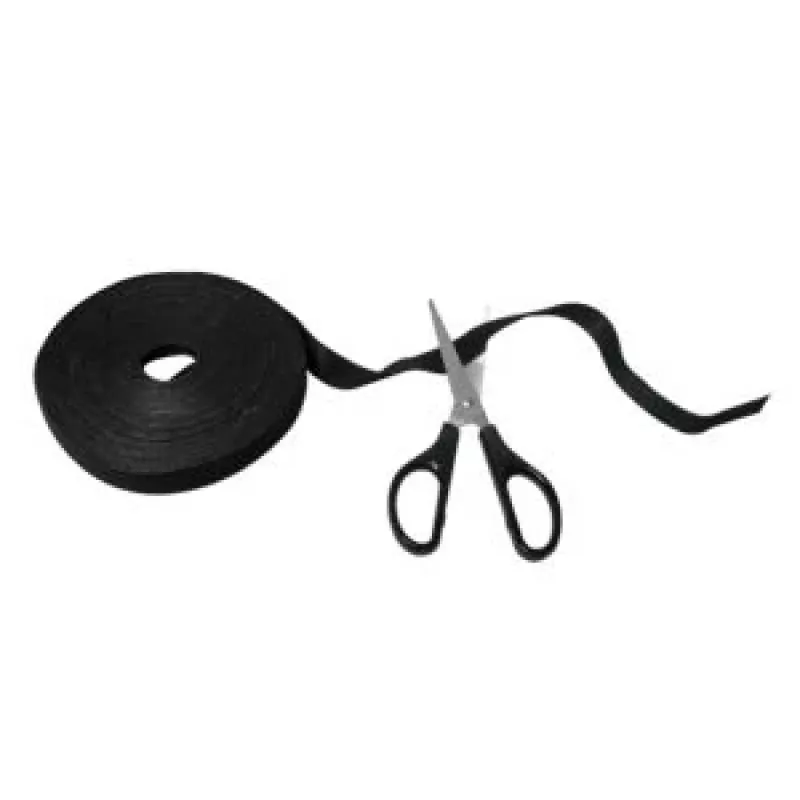 LogiLink KAB0055 tarranauha kaapeleille, rulla 10 m x 20 mm, musta