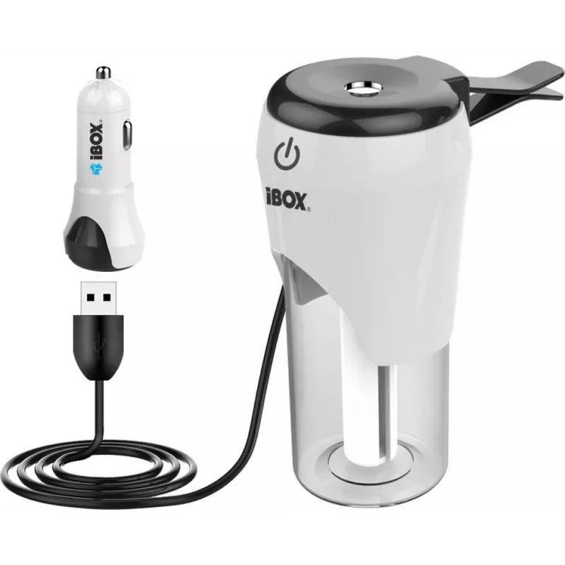 iBox ICCH-01 auto-USB-laturi ilmankostuttimella ja tuoksudiffuusorilla