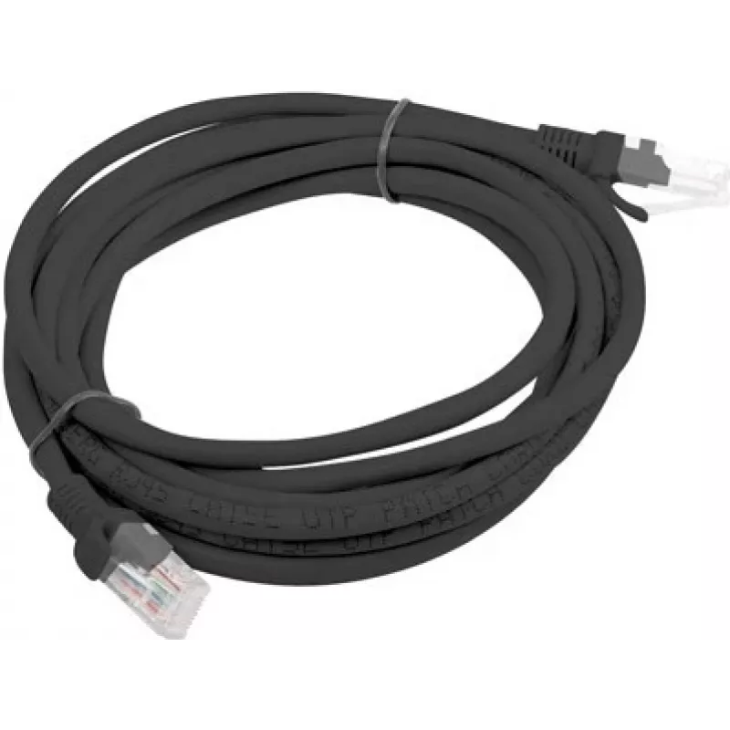 Patch-kaapeli UTP Lanberg PCU6-10CC-0300-BK (RJ45 - RJ45, 3 m, UTP, Kat. 6, väri musta) (PCU6-10CC-0300-BK)