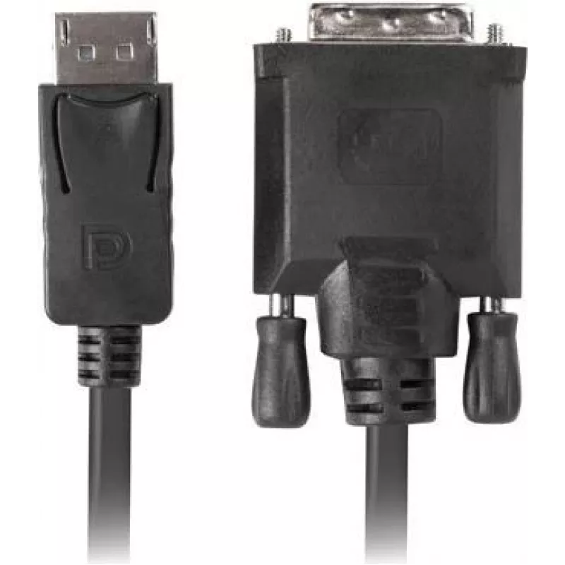 Videokaapeliadapteri LANBERG DisplayPort DVI-D CA-DPDV-10CU-0018-BK, 1,8 m, musta