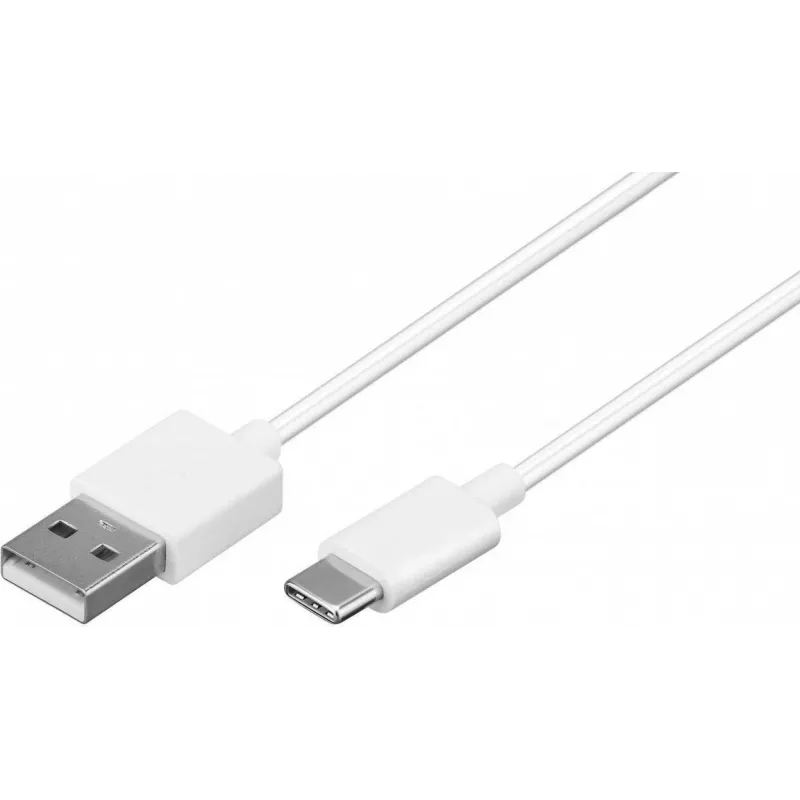 Wentronic 59130 2 m USB A USB C uros-uros valkoinen USB-kaapeli (59130)