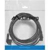 Virtakaapeli LANBERG CA-C13C-11CC-0050-BK – 5 m, C13-liitin CEE7/7, kulmaliitin C13
