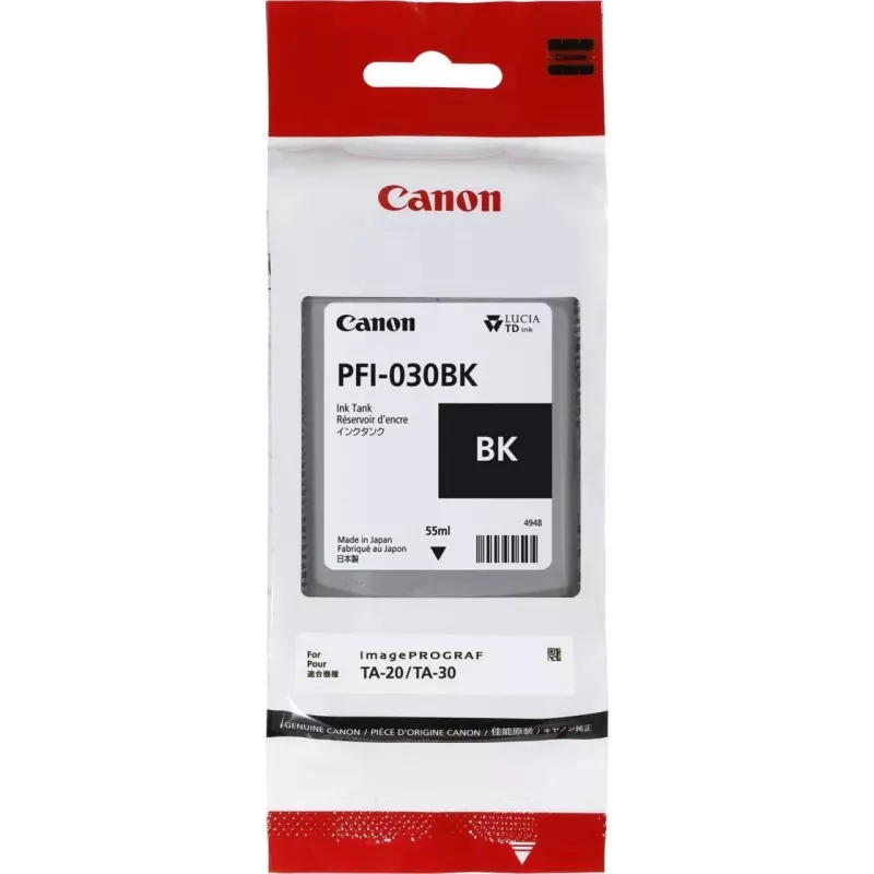 Canon PFI-030BK mustekasetti 1 kpl alkuperäinen musta