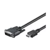 Goobay | DVI-D/HDMI-kaapeli, nikkelöity | 50580 | DVI-D pistoke Single-Link (18+1 Pin) | HDMI pistoke (Type-A) | 2 m