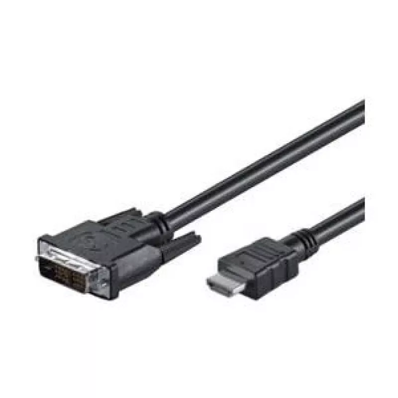 Goobay | DVI-D/HDMI-kaapeli, nikkelöity | 50580 | DVI-D pistoke Single-Link (18+1 Pin) | HDMI pistoke (Type-A) | 2 m