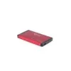 Gembird EE2-U3S-2-R - kiintolevy - SATA - 6,35 cm (2.5) - 3.0 - punainen - alumiini (EE2-U3S-2-R)