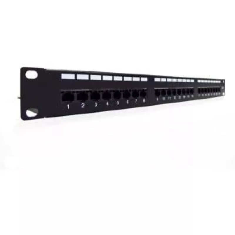 DIGITUS Professional DN-91624U - patch-paneeli - RJ-45 X 24 - musta, RAL 9005 - 1U (19 tuumaa)
