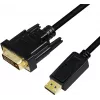 Videokaapeliadapteri LogiLink CV0132 DisplayPort–DVI 3 m musta