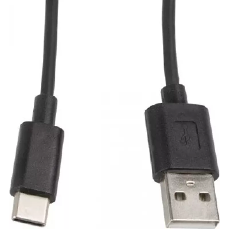 Kaapeli Lanberg CA-USBO-10CC-0010-BK (USB 2.0 uros - USB 2.0, USB, Type-C uros, 1m, musta) (CA-USBO-10CC-0010-BK)