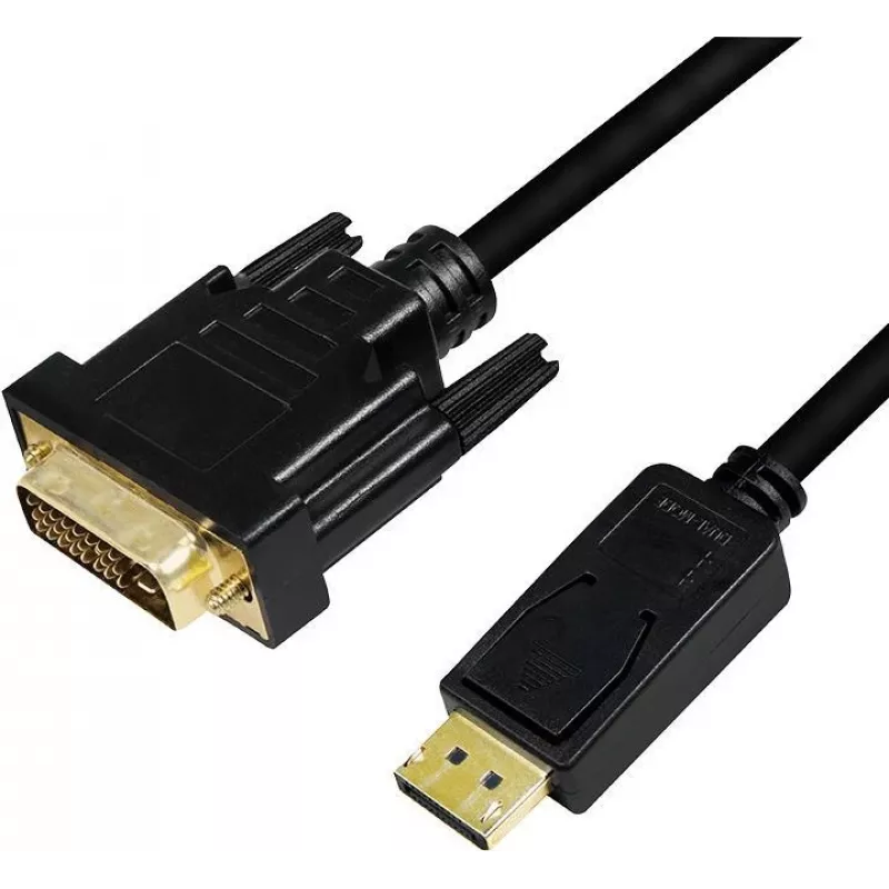 Videokaapeli-adapteri LogiLink CV0131 2 m DisplayPort DVI musta