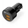 CC-T8 erittäin nopea autolaturi 2xUSB 3.0 6A 36W + Micro-USB-kaapeli 1 m