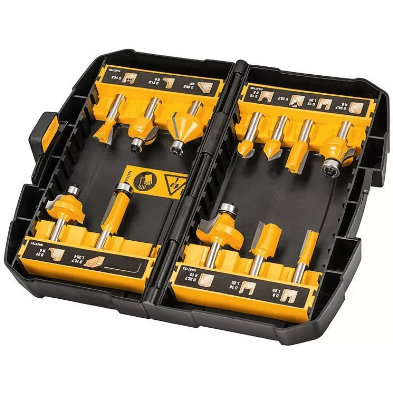 DeWalt DT90016-QZ jyrsinteräsarja, 12 osaa