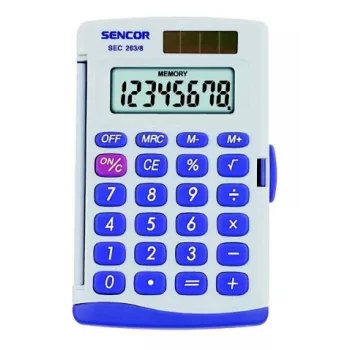 Taskulaskin Sencor SEC 263/8 tasku harmaa
